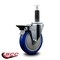 Service Caster 5'' Blue Poly Swivel 1'' Expanding Stem Caster with Brake SCC-EX20S514-PPUB-BLUE-PLB-1 - alternate 4